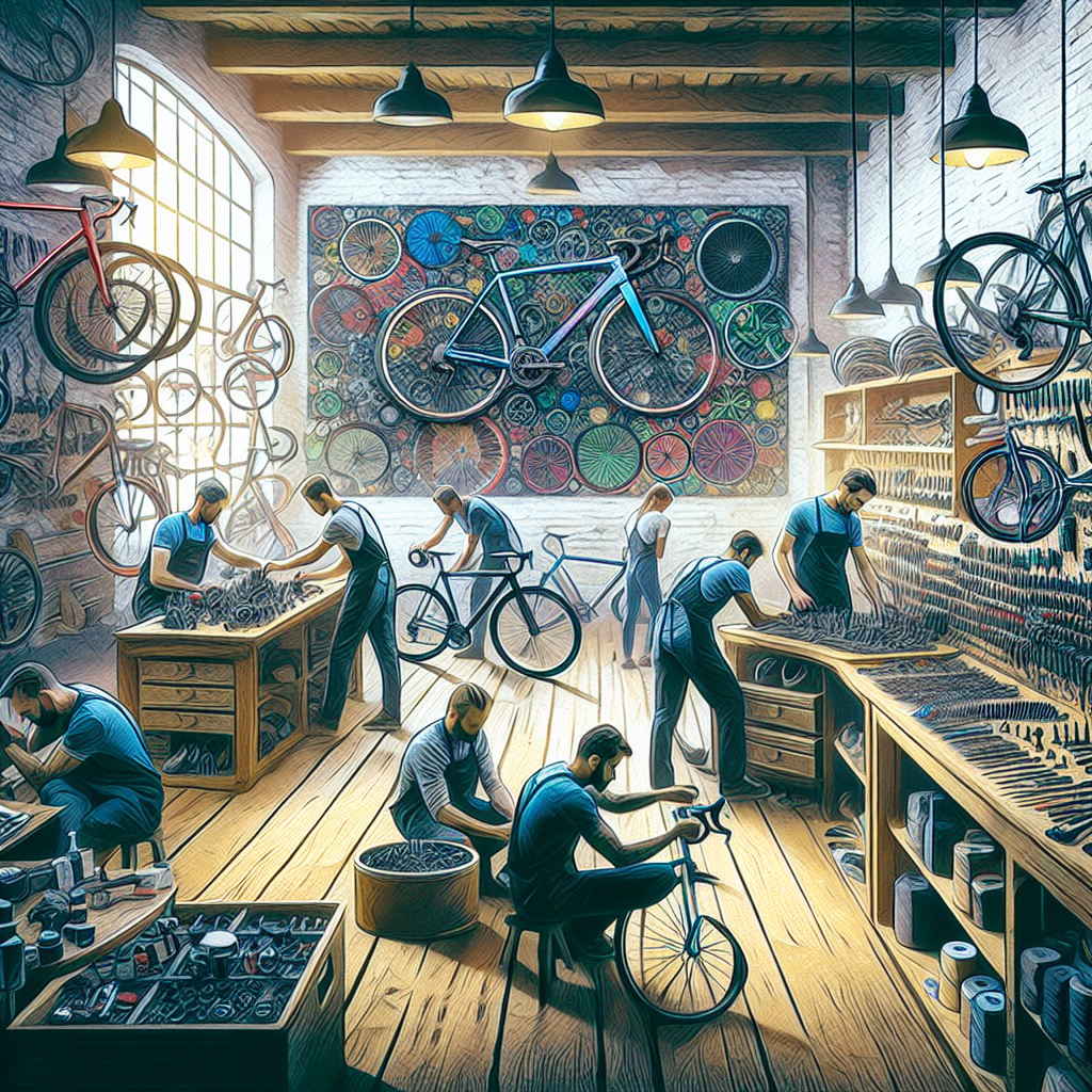 Inside Village Bikes: A look at the professional repair and fitting services alongside the vast selection of top cycling products.