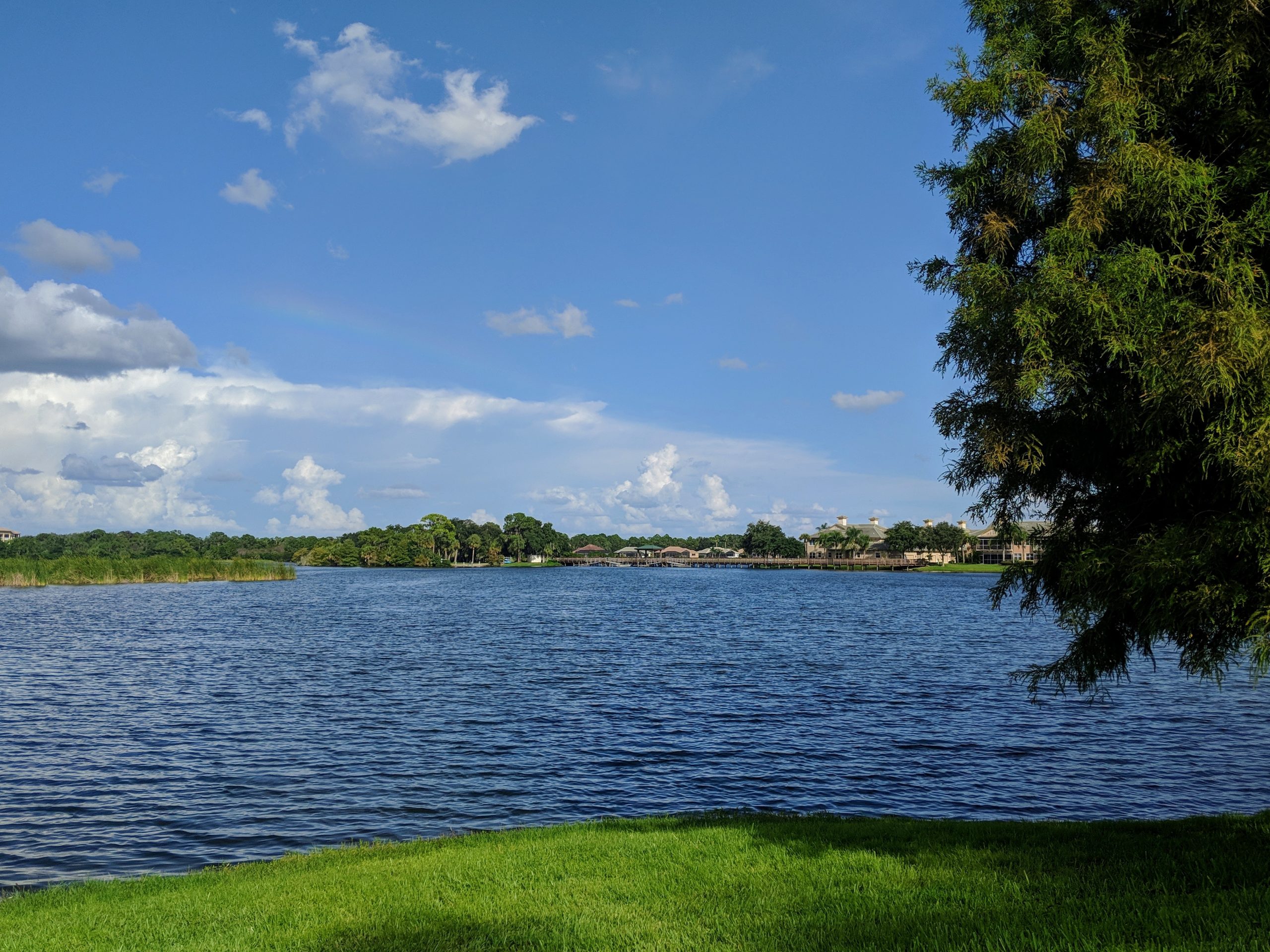 Serene waterside views at Lakewood Ranch, mirroring The Fishhole's tranquil environment.